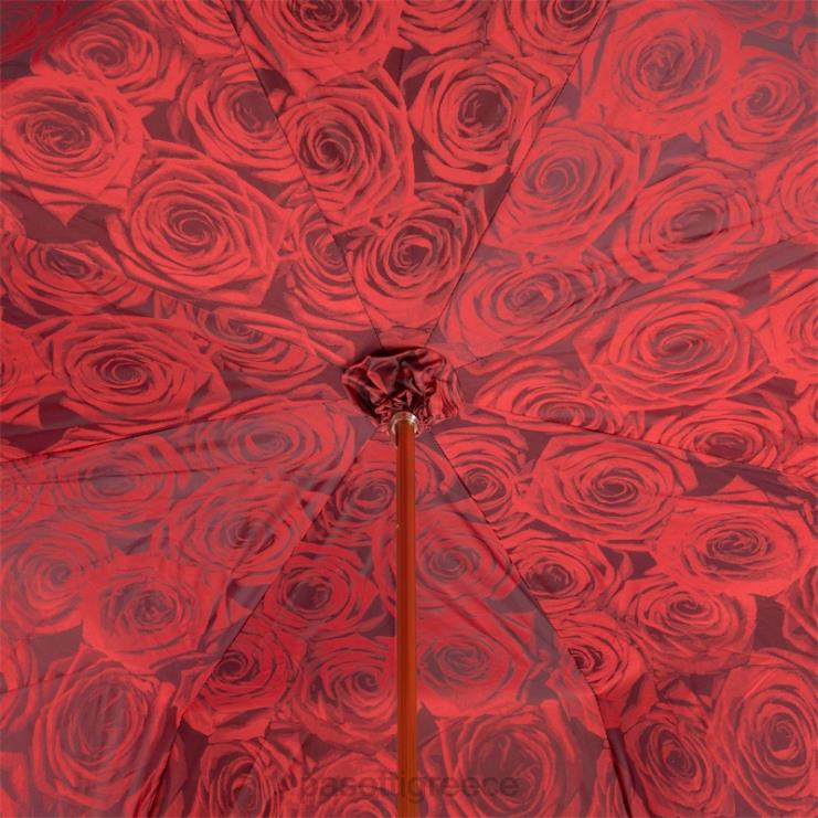 ομπρέλα | PASOTTI 189 50884-1 u2 - ομπρέλα με κόκκινα τριαντάφυλλα διπλό ύφασμα 2N6B8381 γυναίκες